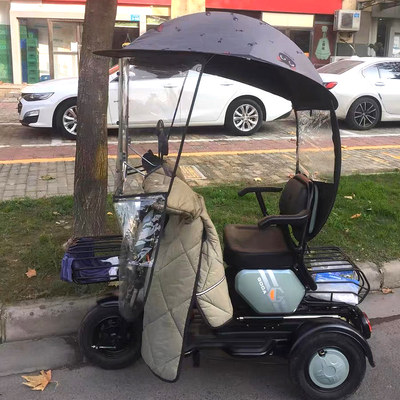 电动三轮车车棚透明雨棚全封闭