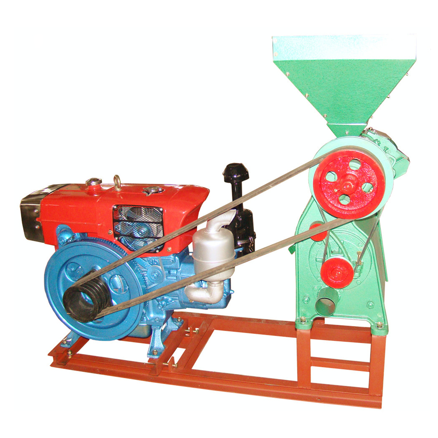 AM-90D非洲东南亚南美家用小作坊用柴油铁辊碾米机大米剥壳机打米