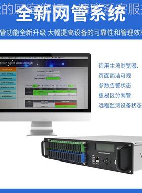 厂家直供1550nm3 EDF光放463大器2A口 20dB输出WDM黑色FTTH光纤