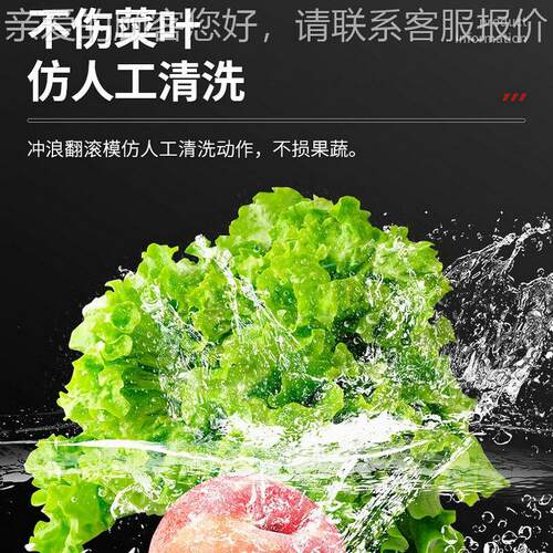 水3.2米清机全自动果蔬气泡清洗机涡流洗清菜流线洗不锈VUC钢洗设