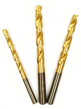 厂销霸王不锈钢专用钻头含钴涂层TIN钻咀HSSCo高钴镀钛直柄麻花钻