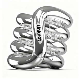 Unknot官方正版 扭扭乐陶瓷电镀金属系列ADHD解压女孩解闷小玩具意