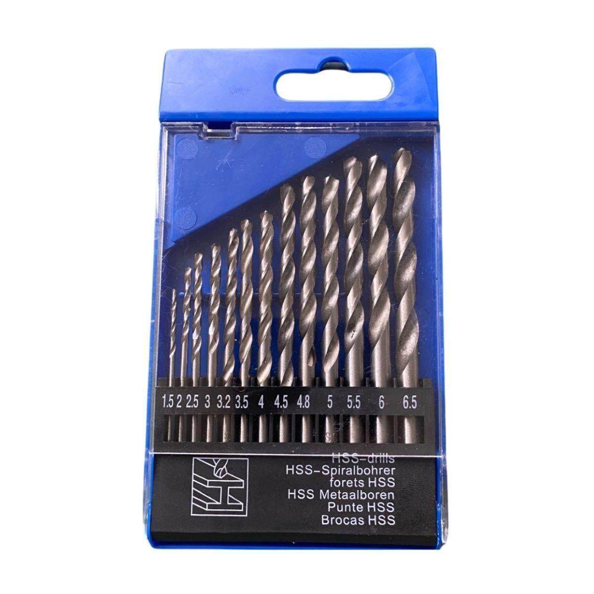 麻花钻头一整套手电钻用1.5毫米-6.5毫超硬钻头盒装