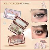 YIGUDIGU咕咕明信片小铁盒眼影盘哑光色修容高光爆闪大地