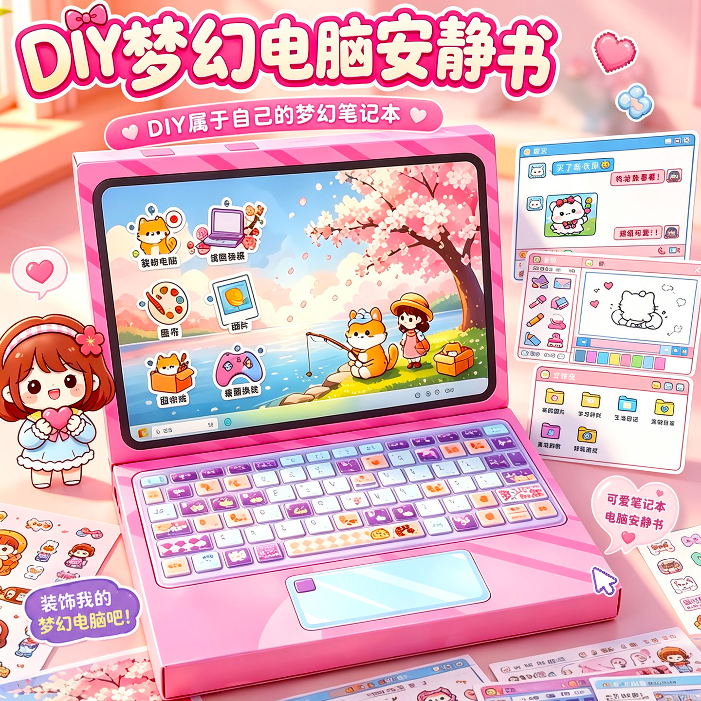 安静书儿童DIY电脑盲袋材料包