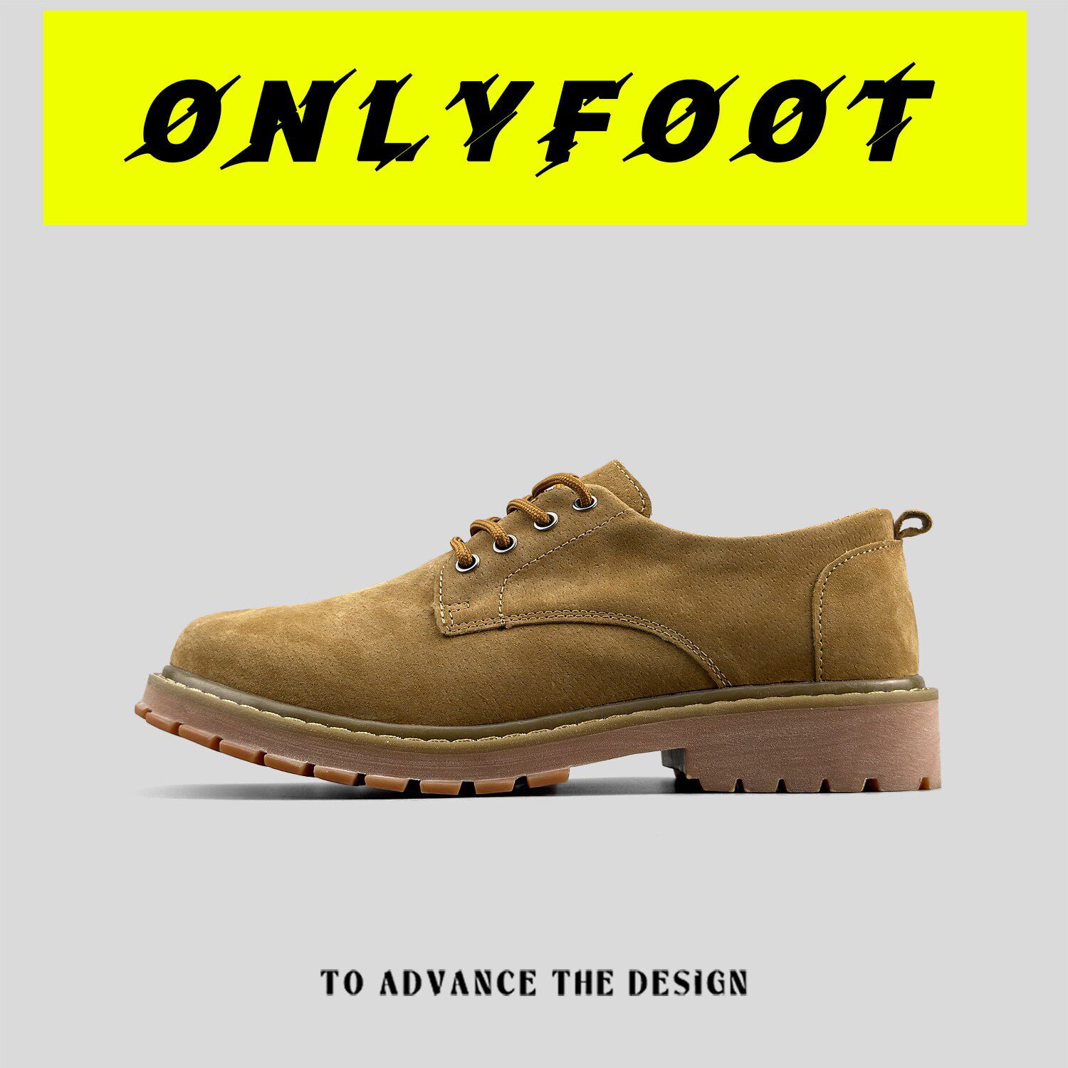 男士真皮缝制工装鞋男款低帮英伦马丁靴百搭时尚休闲机车靴子