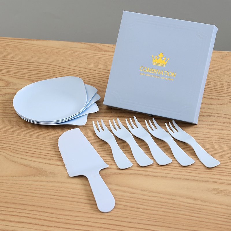 定制水滴盘蛋糕餐具套装塑料一次性蛋糕刀叉盘套装生日刀叉碟组合,厨房/烹饪用具,点心包装盒/包装袋,淘宝优惠券,粉丝福利购,淘宝优惠卷