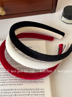 bestpart秋冬复古经典丝绒细发箍高级感百搭头箍发卡压发网红发饰