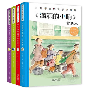 提高阅读能力与写作技巧 社 戴小桥们 潇洒 小哨 故事 绿光芒 女儿 北京少年儿童出版 梅子涵 赏析本 文学小世界全4册