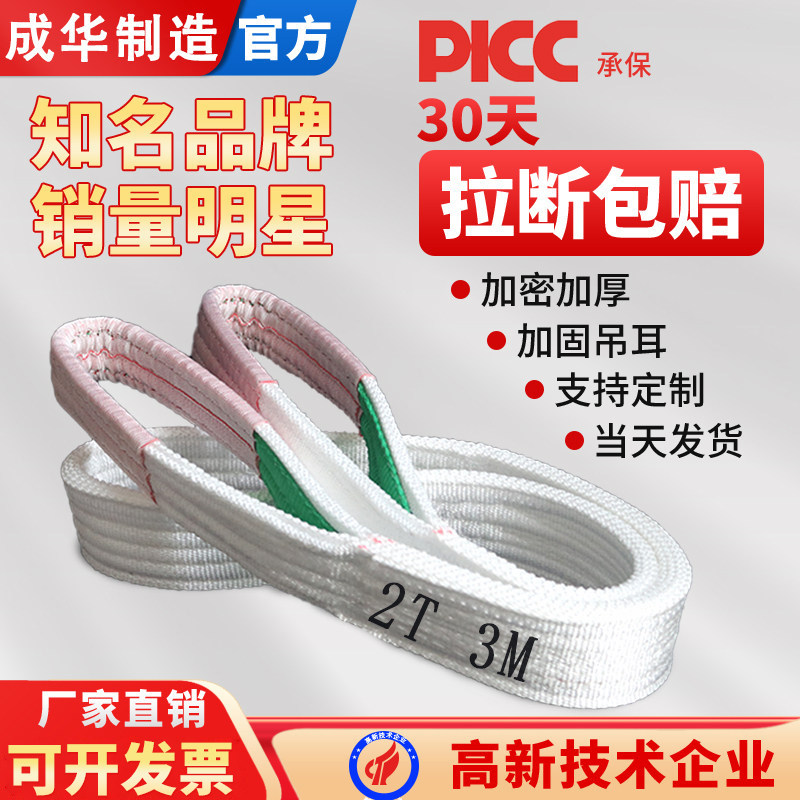 成华国标扁平2/5T加厚起重吊装带图片