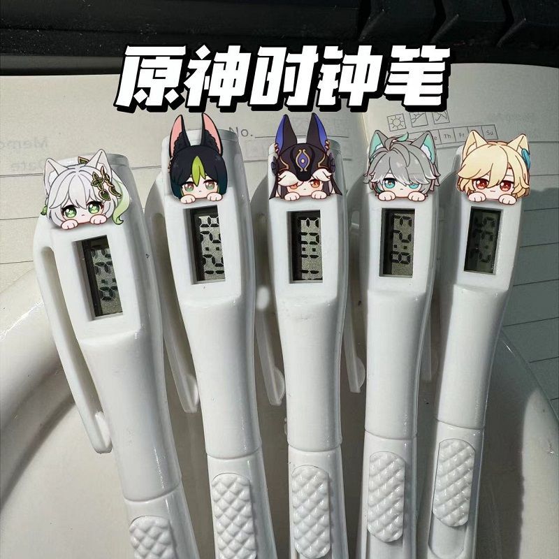 原神全员电子笔草神艾尔海森卡维提纳里直液式考试黑色笔学生礼物