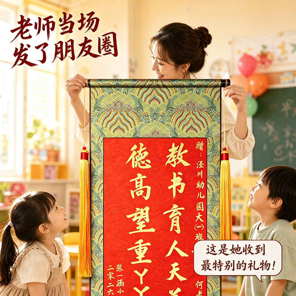 【老师说这个礼物很特别】锦旗