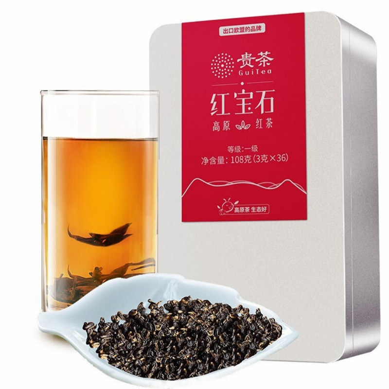 贵州贵茶一级红宝石108g高山红茶2022新茶养胃特级红茶叶礼盒送人