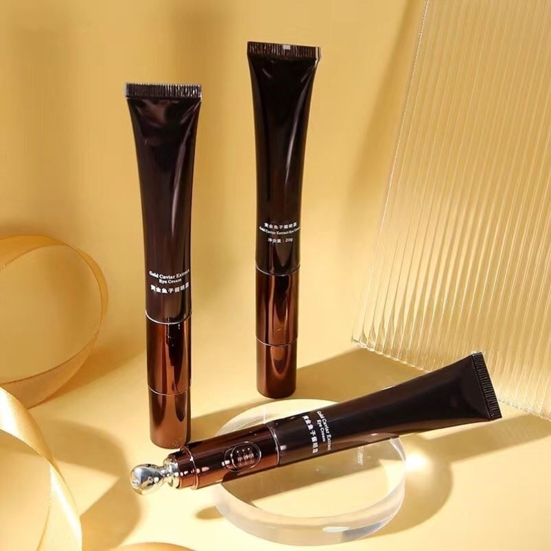 黄金鱼子酱眼霜呵护眼周淡化细纹黑眼圈水润保湿紧致电动护肤