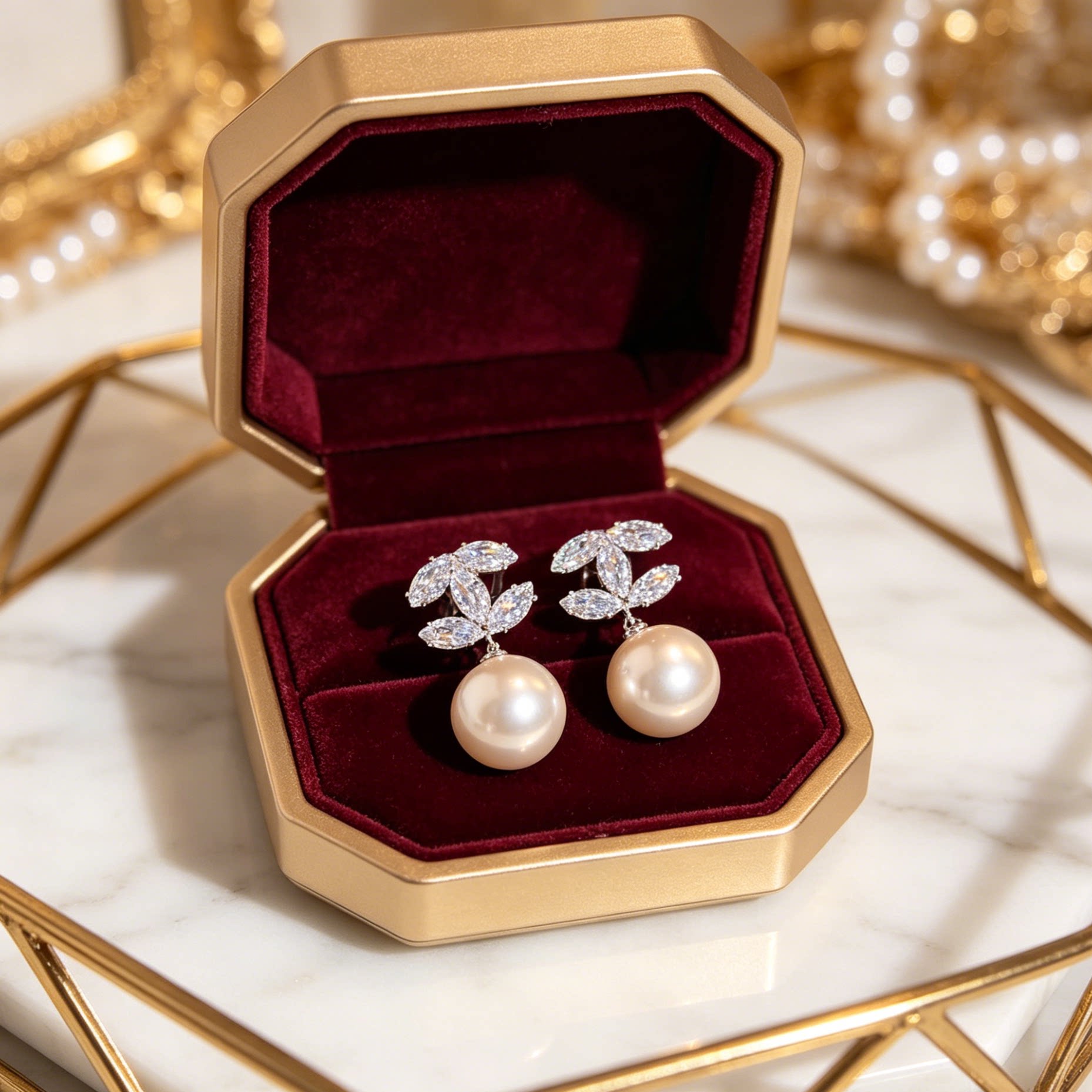 Tiny Sylvie【小香风双C珍珠】耳钉新款2026爆款耳环女高级感T