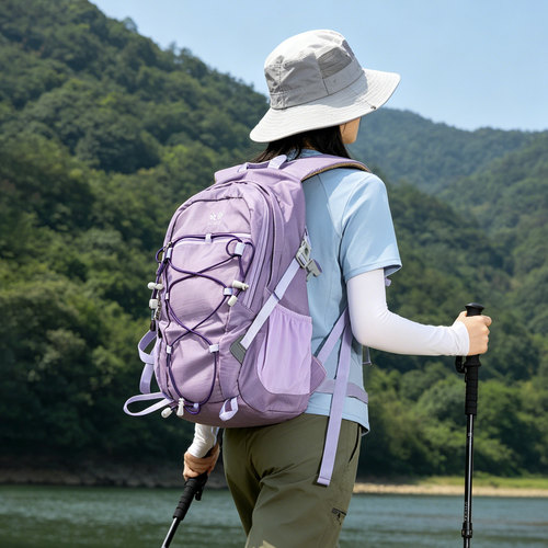 户外徒步旅行双肩包女轻便短途旅游背包2026新款轻量化登山包20升