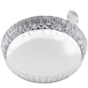 带手柄铝称量皿 铝箔托 100只/盒 大号中号小号铝箔称量托 铝箔称量盘 铝称量托 铝称量盘 带手柄铝制称量盘