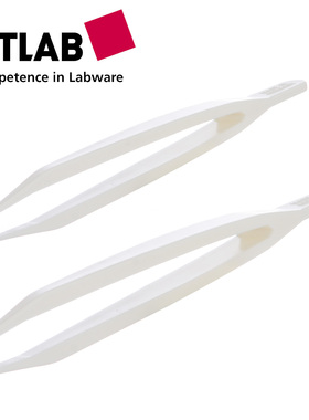 VITLAB PMP镊子 67895/67995进口耐酸碱镊 实验室化学镊 回弹性好塑料镊子 白色尖锐尖头镊 开票