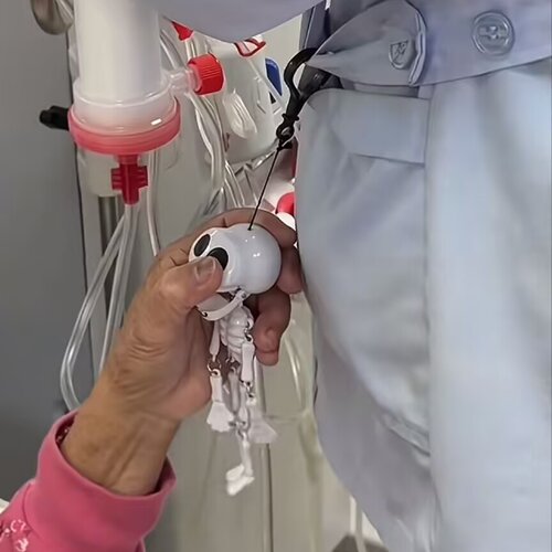 搞怪拉线骷髅头挂件整蛊钥匙扣