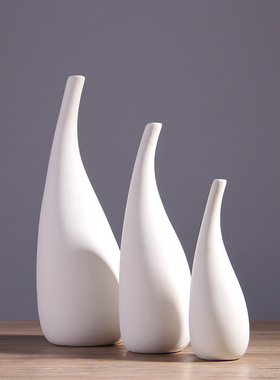 新中式创意陶瓷花瓶摆件客厅插花电视柜摆设书房茶室禅意装饰品