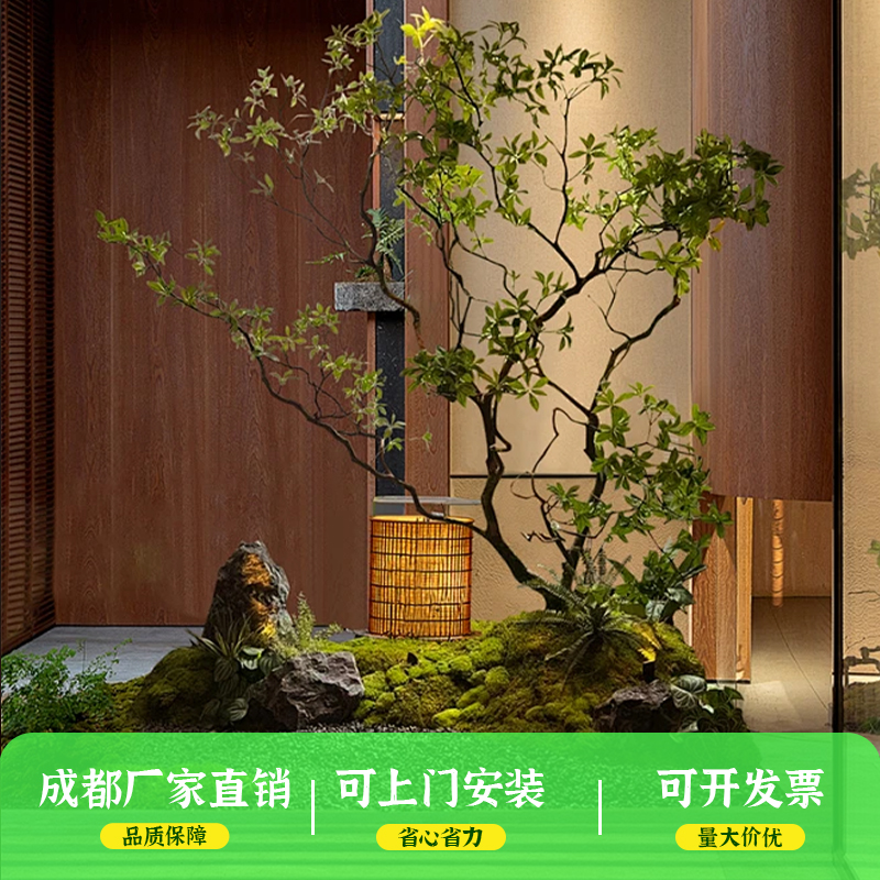 仿真马醉木大型室内仿真绿植橱窗造景马醉木假树轻奢简约造景假树