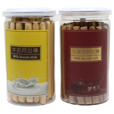 办公室零食成人手工牛奶棒160g磨牙可可味硬韧性饼干阿拉棒充饥