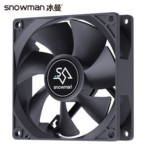 冰曼9CM智能温控风扇4针