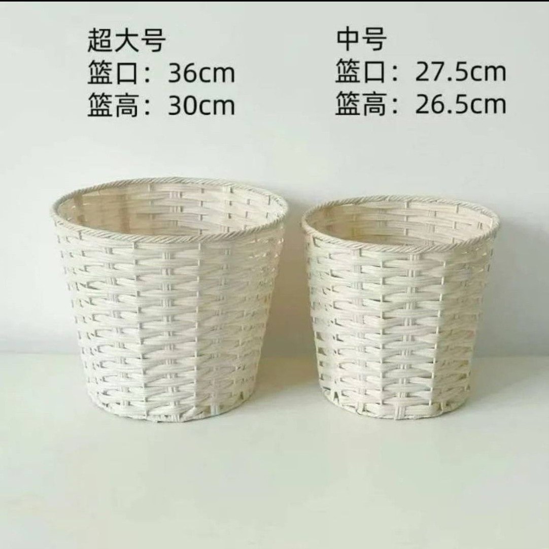 2026新款韩式收纳可diy手工储物篮七夕节日礼物抱抱桶白色编织篮