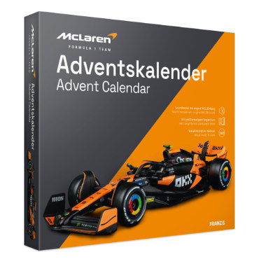 【代购】 Franzis迈凯伦MCL38 F1圣诞倒数日历带音效金属模型套装