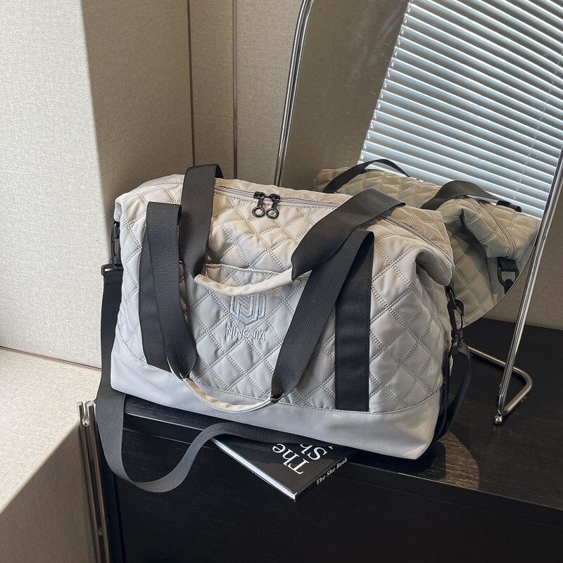 旅行包女游泳健身包产妇便携轻便大容量手提短途行李袋待产包孕妇