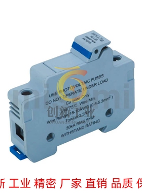 米思米EFPT-DIN-10保险丝座 导轨安装型(&phi;10电力保险丝专用)