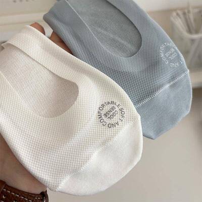 夏季冰丝船袜女士防滑不掉跟纯棉