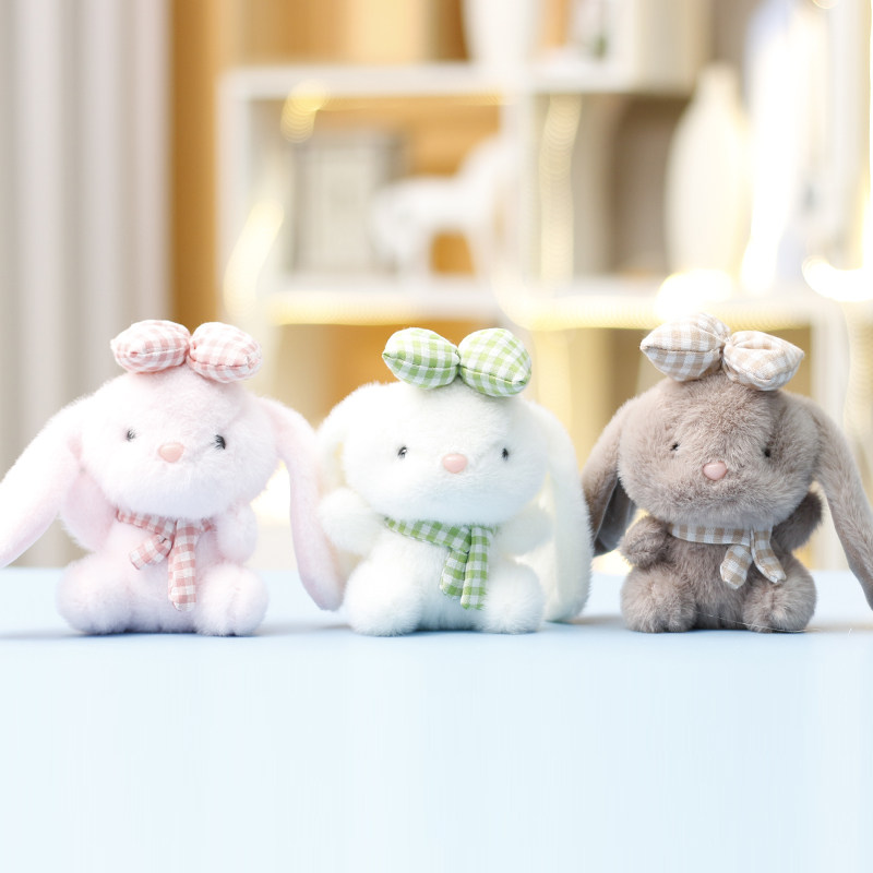 毛绒玩具蝴蝶结兔子公仔可爱萌玩偶 生日礼物娃娃女生书包小挂件,玩具/童车/益智/积木/模型,毛绒/玩偶/公仔/布艺类玩具,淘宝优惠券,粉丝福利购,淘宝优惠卷