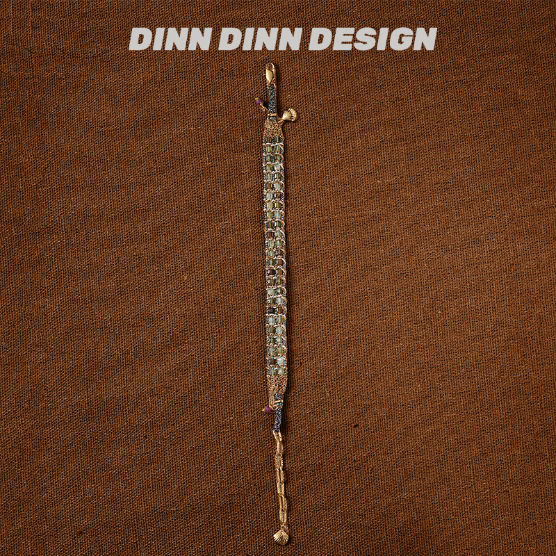 DINN DINN DESIGN绿色珠子手链个性时尚复古高级感小众设计轻奢