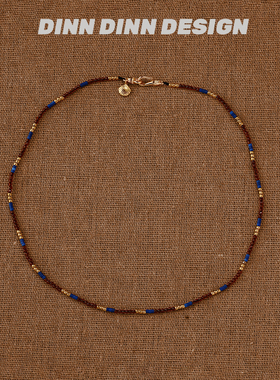 DINN DINN DESIGN度假系列小珠珠多色拼接项链高级感饰品轻奢百搭