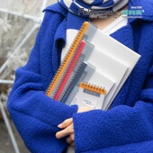 富美高活力星线圈本A7学生用A5办公B5笔记本撞色多色分类记事本手账本