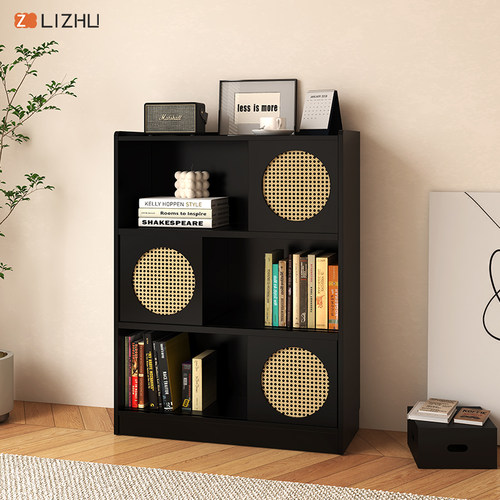 日式组合储物柜书柜复古展示柜