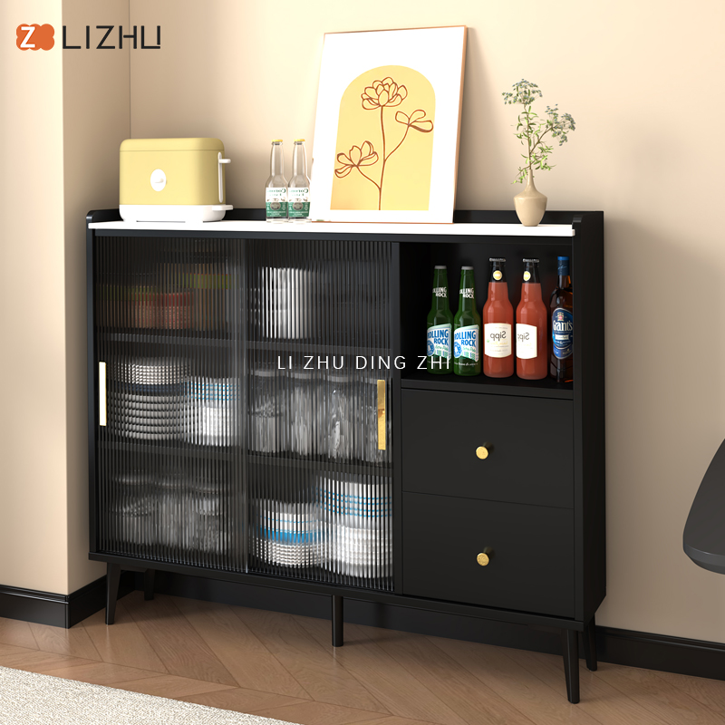 岩板餐边柜超薄靠墙边柜30cm