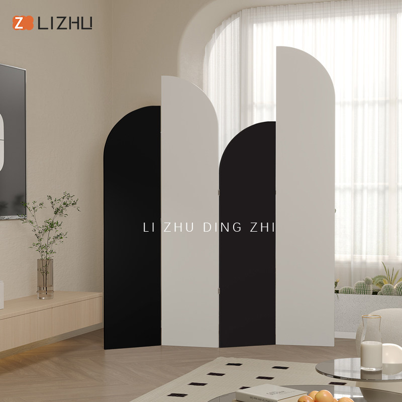 北欧奶油风屏风隔断客厅现代简约餐厅酒店服装店办公室遮挡装饰