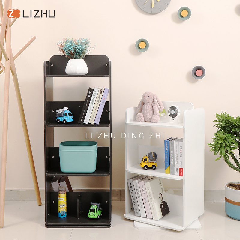 360度旋转书架多层收纳书架