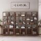 实木博古架书架多宝阁展示柜古董架茶叶架隔断架中式 简约原木色