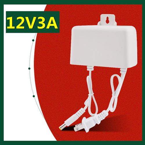 监控摄像头电源12V3A室外防水电源适配器室内双线变压器通用12v2A