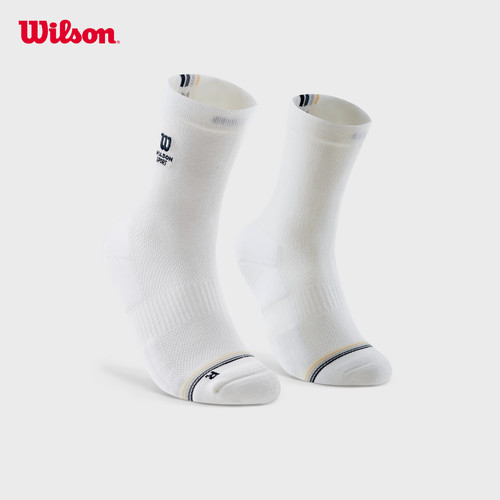 Wilson威尔胜26夏季新款男女同款高弹袜筒抗菌袜子网球运动高腰袜