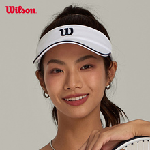 Wilson威尔胜官方男女同款网球运动经典LOGO空顶帽遮阳帽子