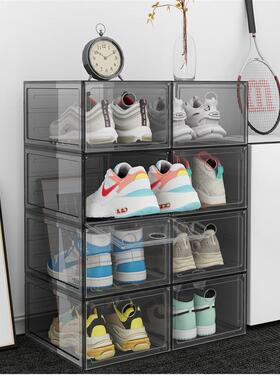 亚克力透明折叠鞋柜放鞋鞋子收纳神器鞋盒收纳盒透明存放盒省空间