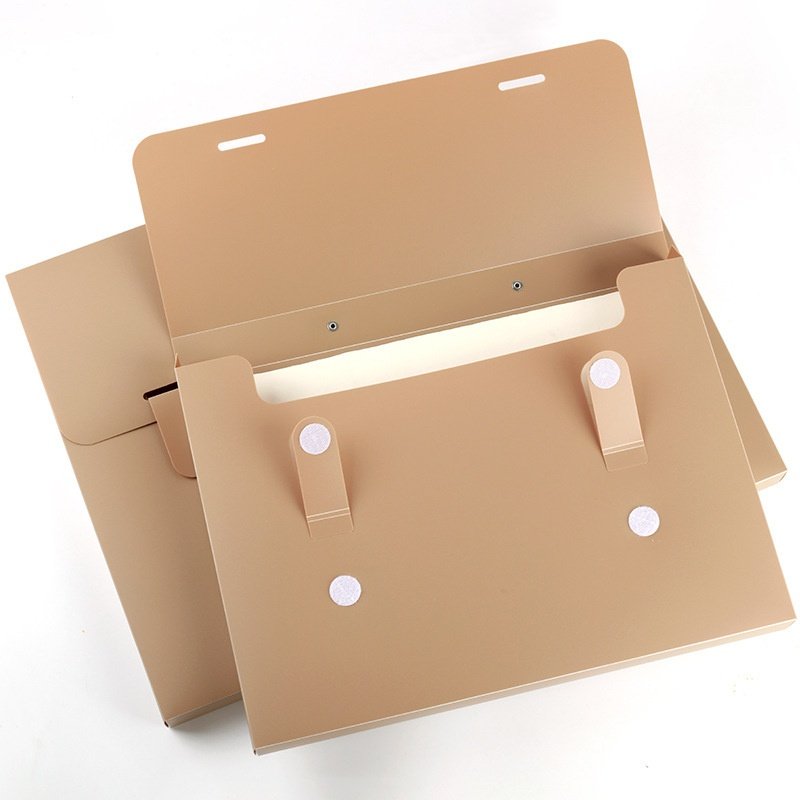 KOBEST康百A3文件夹收纳盒学生用资料册收纳夹大容量手提空格包