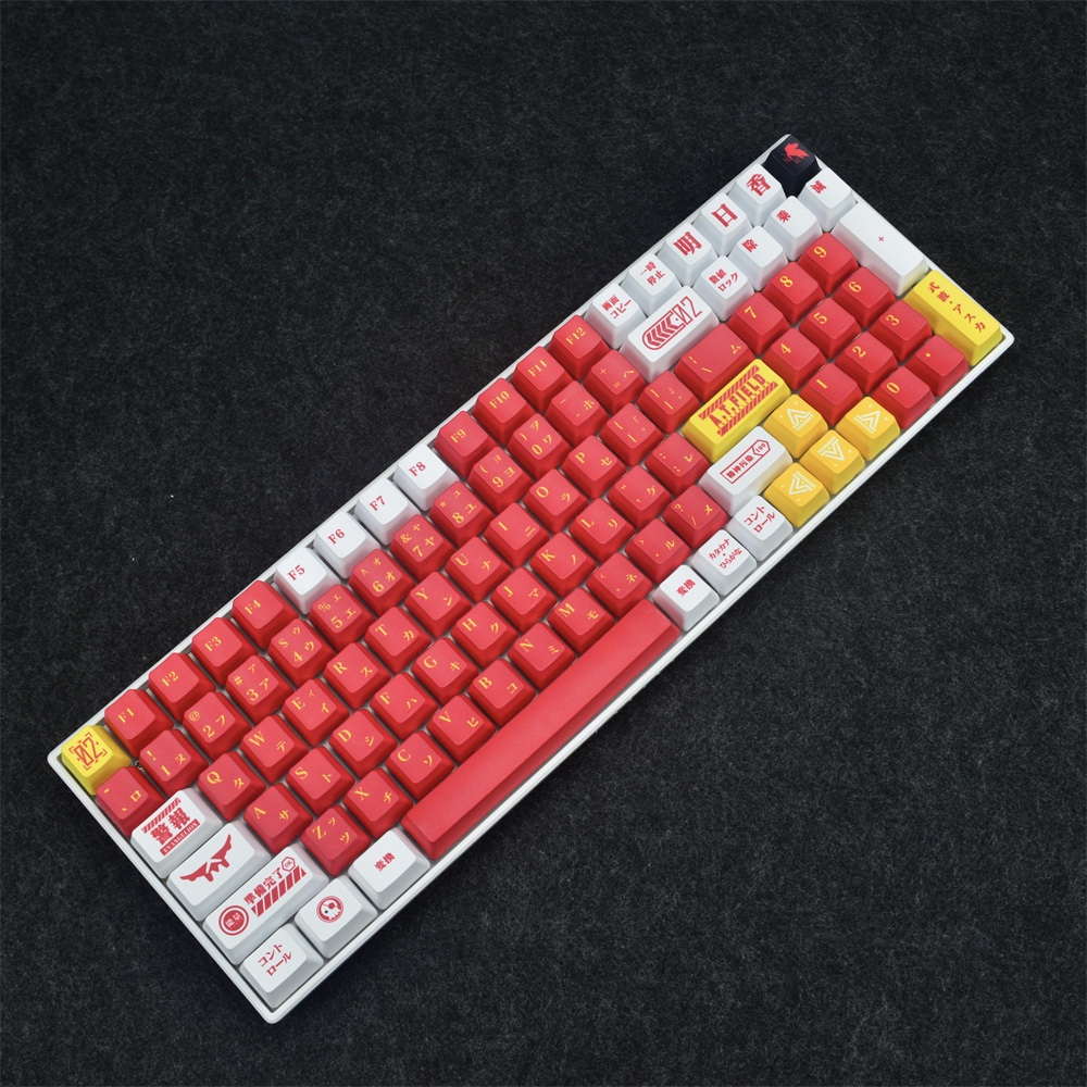 EVA 二号机 明日香键帽 动漫 PBT OEM高度 热升华 机械键盘适用