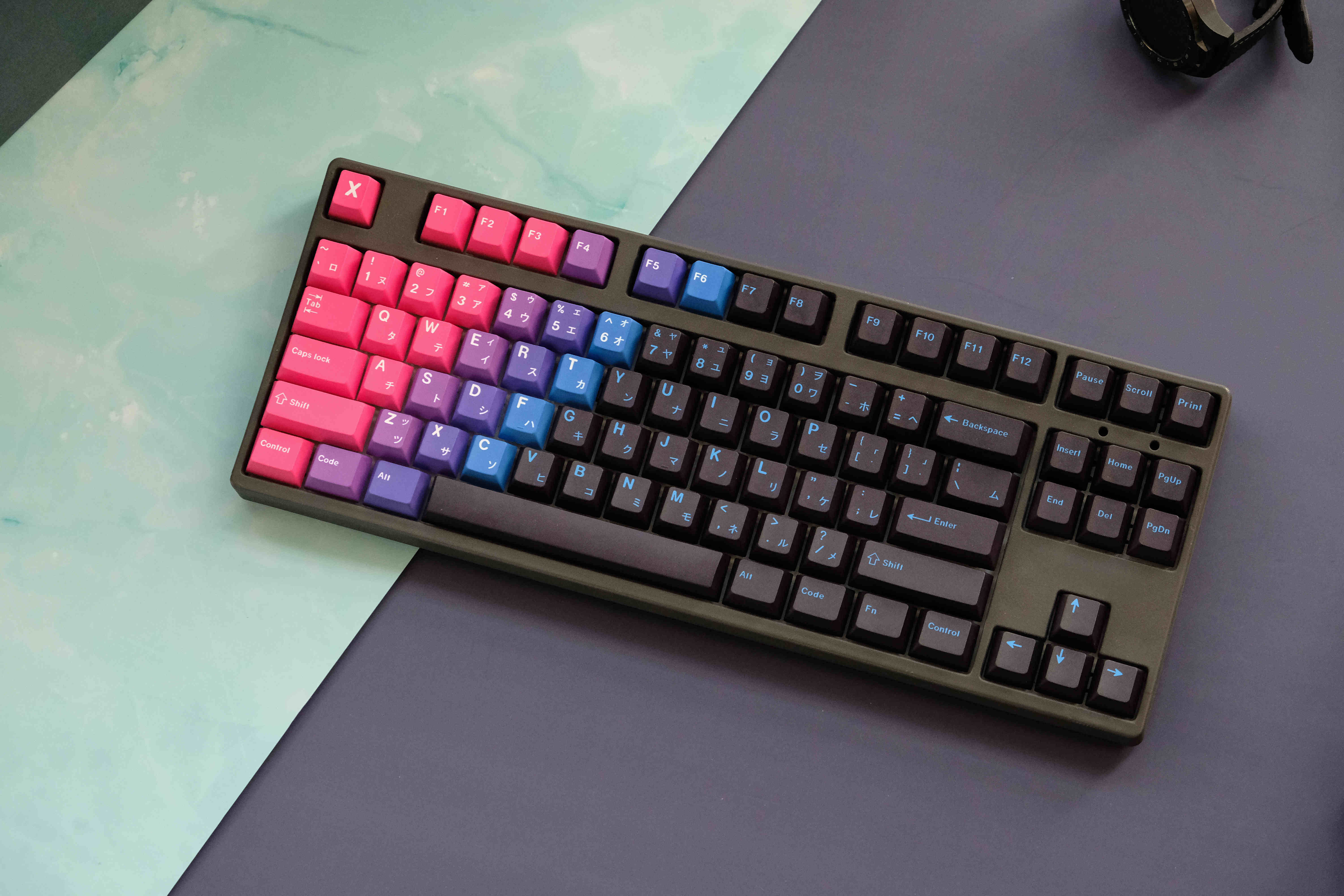 REGE KEYCAPS 심포니 PBT 5면 승화 맞춤형 애니메이션 2차원 키캡 기계식 키보드