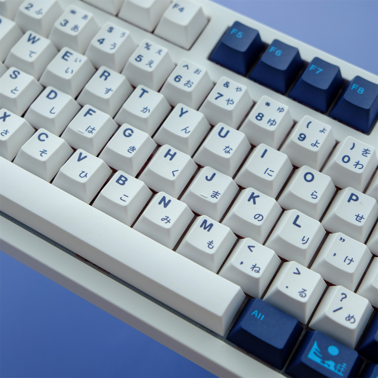 GMK BLUE MOON 129 키 PBT 오리지널 고도로 승화된 기계식 키보드 키캡 핫 브라더 주변 장치