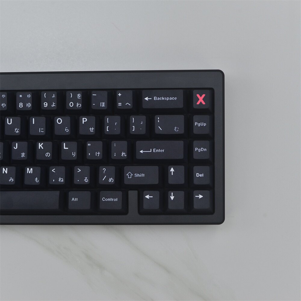GMK 미니멀리스트 블랙 WOB 일본 애니메이션 PBT 오리지널 고승화 기계식 키보드